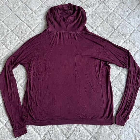 Brandy Melville | Maroon Layla Hoodie | Size One Size - Picture 6 of 11